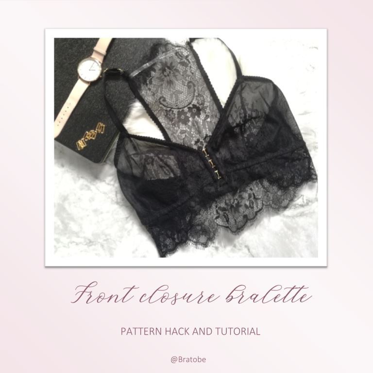 How to make a front closure bralette for larger cups